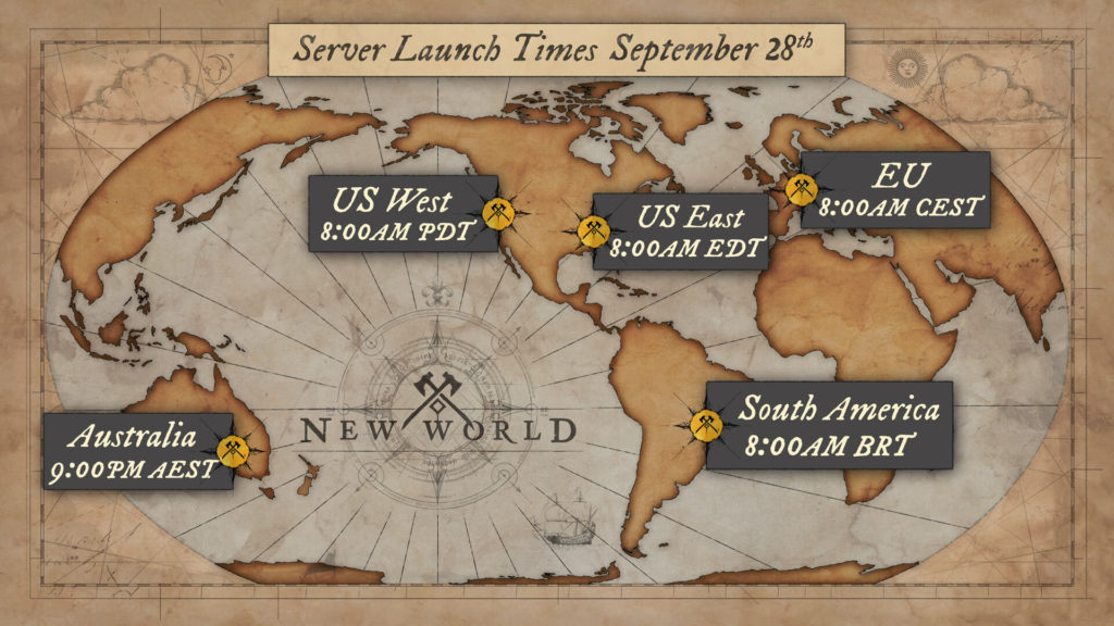 New World server launch times